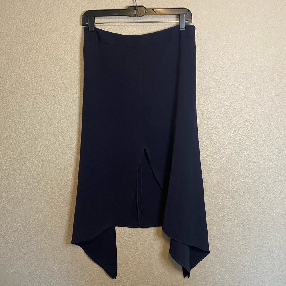 Express Navy Midi Skirt